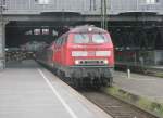 Hier 218 390-3 mit einem RE16 nach Hof Hbf., bei ...