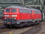 218 838-1 kommt wieder aus Deutzerfeld zur�ck auf dem Weg ...