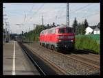 BR 218 Lokportraits 218 838 + 218 825 auf der R�ckfahrt, hier in Duisburg Rahm, 07.07.2010