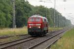 218 835-7 rollt am 23.07.2010 durch Chorin  ...