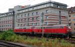 BR 218 Lokportraits 218 824 und 218 830 stehen am 24.07.10 im N�rnberger Hbf abgestellt.
