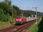 Nach der Kreuzung mit einem 641 beschleunigen 218 333 und ...