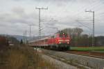 218 484-4 mit der RB 18989 (Ludwigshafen(Rh)Hbf-Sinsheim(Elsenz)) am 13. Dezember ...