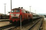 218 270-7 mit EC 167 Albert Einstein M�nchen-Prag am 29.03.2001 ...