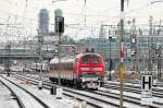218 464 am 03.01.10 mit RE 32983 aus Kaufbeuren und ...
