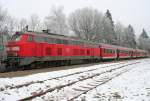 Die 218 414-1 steht ...  Eric Otten 24.01.2010