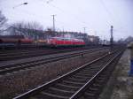 Doppel Traktion Br 218 in K�ln West am 6.2.10  ...