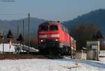 218 343-2 und 272-3 mit dem DGS 88298 (Schaffhausen-Wilchingen Hallau) ...