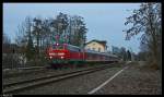 BR 218 mit Zugen Comeback der 218, Karlsruhe-Neustadt! 218 483 macht halt in Kandel. Aufgenommen am 18.03.10.