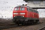 218 217-8 bei der Lokparade in Koblenz-L�tzel am 03.04.2010  ...