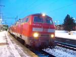 218 455-4, mit RE in Febura 10 in Lehrte. Am ...