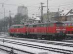 Am 28.12.2009 standen die ehemaligen L�beckerinen 218 487-7 und 218 ...