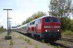 BR 218 322-6 fuhr am 29.05.2010 mit dem IC 2120 ...