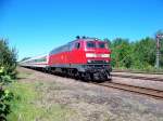 218 344-0 kurz vor dem Bahnhof Munster. (04.06.10)  ...