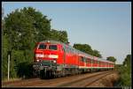 BR 218 mit Zugen Comeback der 218, Karlsruhe-Neustadt! 218 481 am 19.07.10 kurz vor Landau(Pfalz).