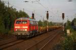BR 218 mit Zugen 218 249-1 am 30.07.10 in Viersen.