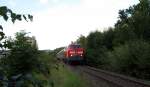 218 477-8 (9280 1 218 477-8 D-DB) durchquert als Ersatz ...