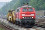 218 261-6 der Bahnbaugruppe in Koblenz-Ehrenbreitstein 27.4.2011  ...
