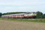 218 105 f�hrt mit ...  J�rnv�g 11.08.2011
