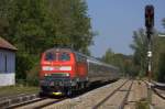 Die 218 390-3 fuhr ...  Richard 28.08.2011