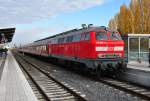 218 208-7 auf Gleis ...  Rolf Reinhardt 17.11.2011