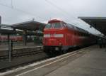 Hier 219 084-1 mit einem ILA-Shuttle von Berlin Lichtenberg nach ...