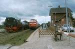 Zugkreuzung im Bahnhof von ...  Maik Nevermann 13.03.2011