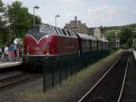 V 200 033 von den Hammer Eisenbahnfreunde im Bahnhof Witterschlick ...