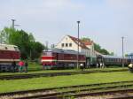 DR 120 198-7 im Bw Weimar; 29.05.2010  ...