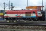 EVB 420 14 steht in Hamburg-Waltershof  ...