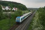 223 068 mit dem Prager am 26.05.2010 bei Irrenlohe.  ...