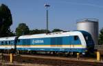 BR 223 Maschine von herkulischer Gestalt steht in Lindau HBf. Anfang Juli 2010 kHds