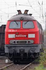 BR 225 Die 225 001-7 im Koblenz L�tzel Gbf , am 21,11,09