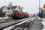 225 805-1 + 225 071-0 durchfahren als Lz am 06.02.10 ...