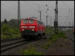 225 023 als Lz bei schrecklichem Wetter in Duisburg Rheinhausen ...