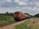 Die 225 030 mit der 225 017 am 09.08.2010 unterwegs ...