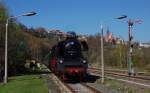 35 1097 mit Reisezug am 18.04.2010 in Leisnig  ...