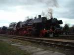 52 9900 und 35 1097 in BW Leipzig Plagwitz, Dampfloktreffen ...