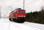 BR 232 Lokportraits 232 568 durchf�hrt am 30.01.10 solo die Berliner Wuhlheide.