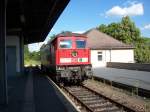 BR 232 Lokportraits 232 471-3 Steht am Bahnsteig in Zeitz 05.07.2008