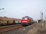 232 561-1 f�hrt am Haltepunkt Profen vorbei in Richtung Zeitz ...