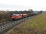 232 502 ist von Herlasgr�n nach Plauen/Vogtland unterwegs, am 13.11.09 ...