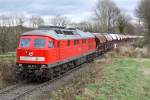 BR 232 mit Zugen Die 232 117-2 bei der Ausfahrt aus W�lfrath Flandersbach , am 27,11,09