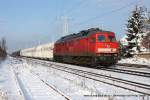 232 654-4 (Railion DB Logistics) f�hrt am 4. Januar 2010 ...