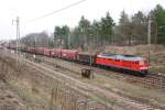 232 252-7 f�hrt mit einem gemischten G�terzug aus Eberswalde in ...