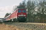 232 255-0 mit Regional Express von Altenburg Richtung Erfurt unterwegs ...