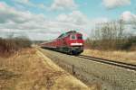 232 255-0 mit Regional Express von Erfurt Richtung Altenburg unterwegs ...