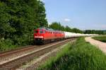 Meg 315 und 318 mit dem Zementzug als Umleiter auf ...