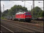BR 232 mit Zugen 232 469 mit einer Ruswolke in M�lheim Styrum, 06.07.2010