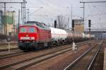 232 498-6 mit Kesselwagenzug ...  Volker St�ckmann 24.01.2012